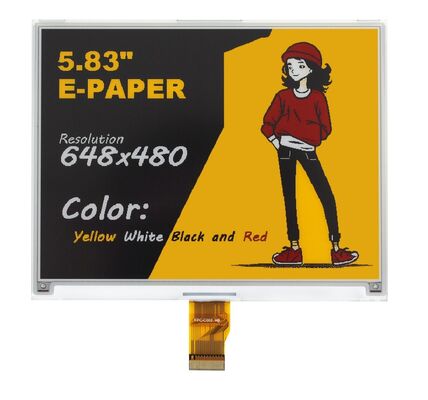 Good price 5.83inch Four Color E-Paper Display with Fast Refresh for Electronic Shelf Labels and Smart Home online