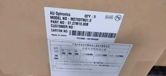 quality AUO 27Inch LCD Display Panel with 2560x1440 Pixels 350 cd/m² Brightness and 130 Pin Connector factory