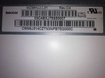 Good price Innolux 15.61 Inch LCD Monitor with 1920*1080pixels Resolution 250 cd/m² Brightness and 30Pin LVDS Interface online