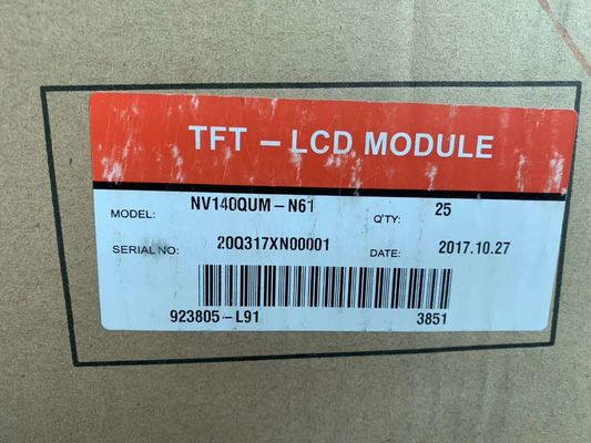 quality BOE NV140QUM-N61 14 Inch LCD Display with 3840x2160 UHD Resolution 400cd Brightness and 40 Pin Connector factory