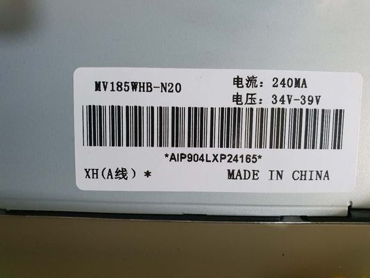 BOE 18.5 Inch LCD Display Panel with 1366x768 Pixels and 30 Pin Connector TFT-LCD Module